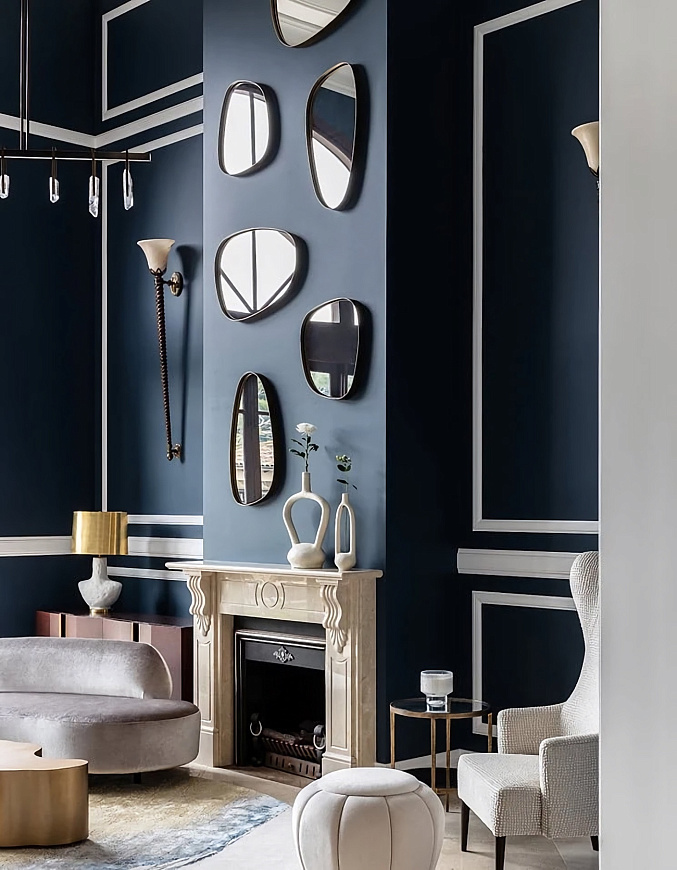 Настенное зеркало Syro Mirror, De Castelli