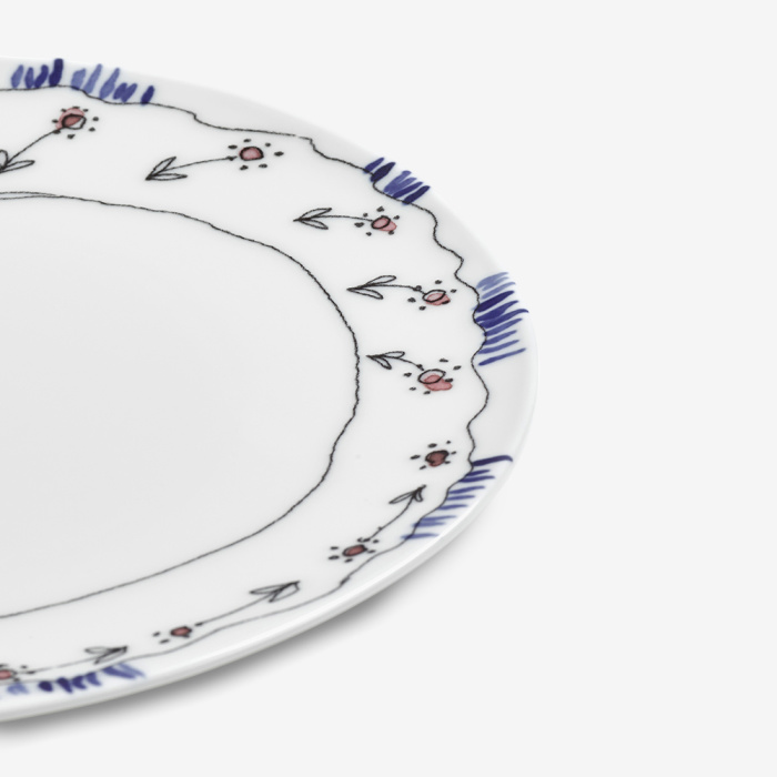 Набор посуды на 4 персоны Breakfast Set 12 Pieces Anemone Midnight Flowers, Serax