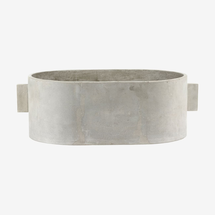 Кашпо Flowerpot Oval Grey by Marie Michielssen, Serax