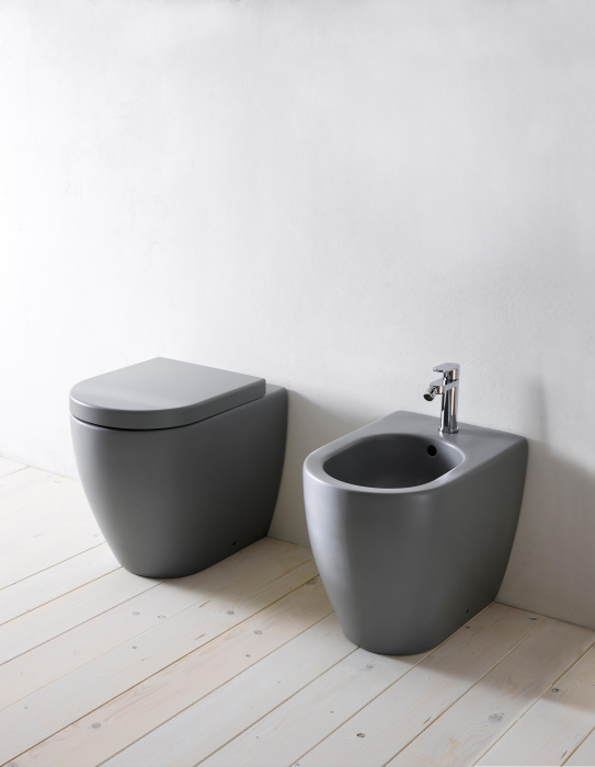 Напольный унитаз Smile Back to Wall WC Rimless безободковый, Cielo