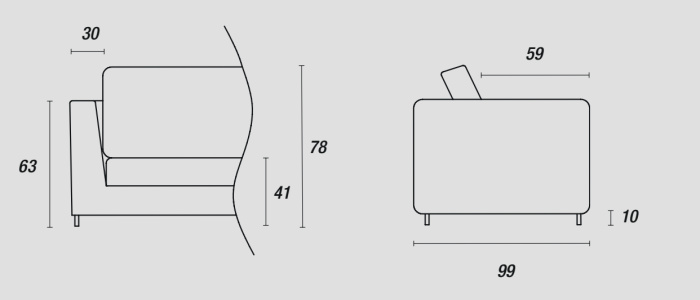 Диван Nevyll, Ditre Italia