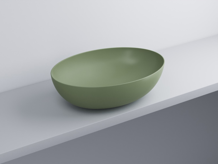 Накладная раковина без перелива Era Eco On Top Bowl Ø62, Cielo