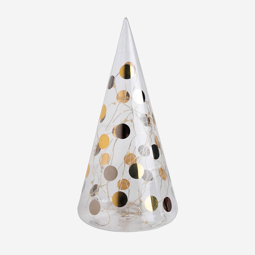Декоративный светильник LED glass fir tree – Two-tone polka dots, Räder