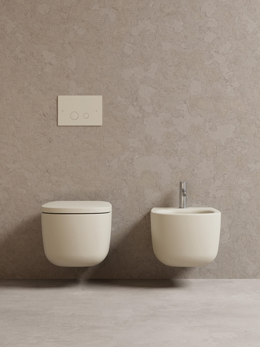 Подвесной унитаз Ovvio Rimless Wall-Hung Toilet безободковый, NIC Design