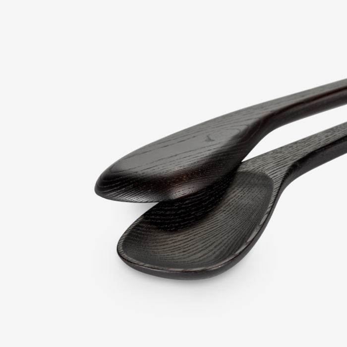 Сервировочные ложки Salad Servers Set of 2 Black Wood Out of Lines, Serax