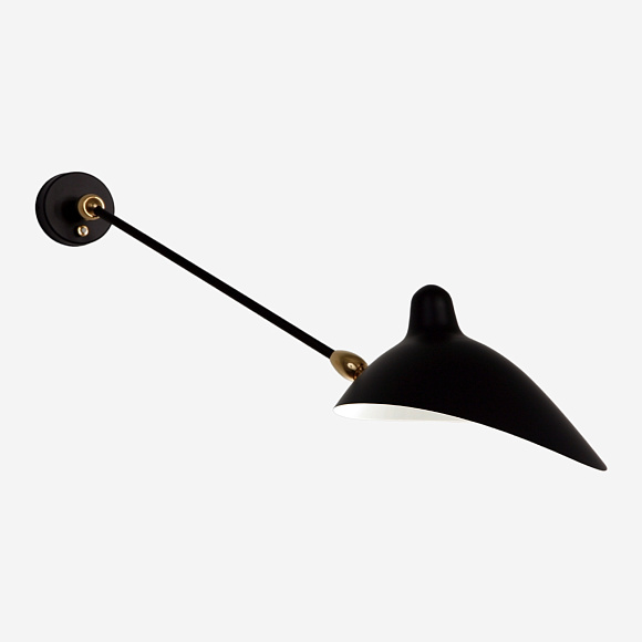 Бра One-Arm Double Swivel Wall Sconce, Serge Mouille