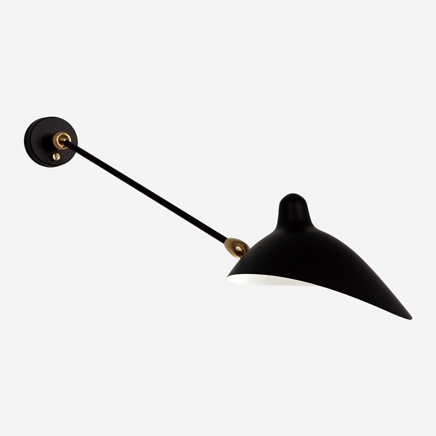 Бра One-Arm Double Swivel Wall Sconce, Serge Mouille