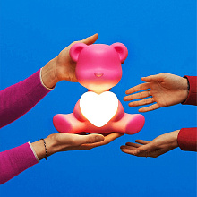 Настольная лампа Teddy Love XS Blue Violet, Qeeboo