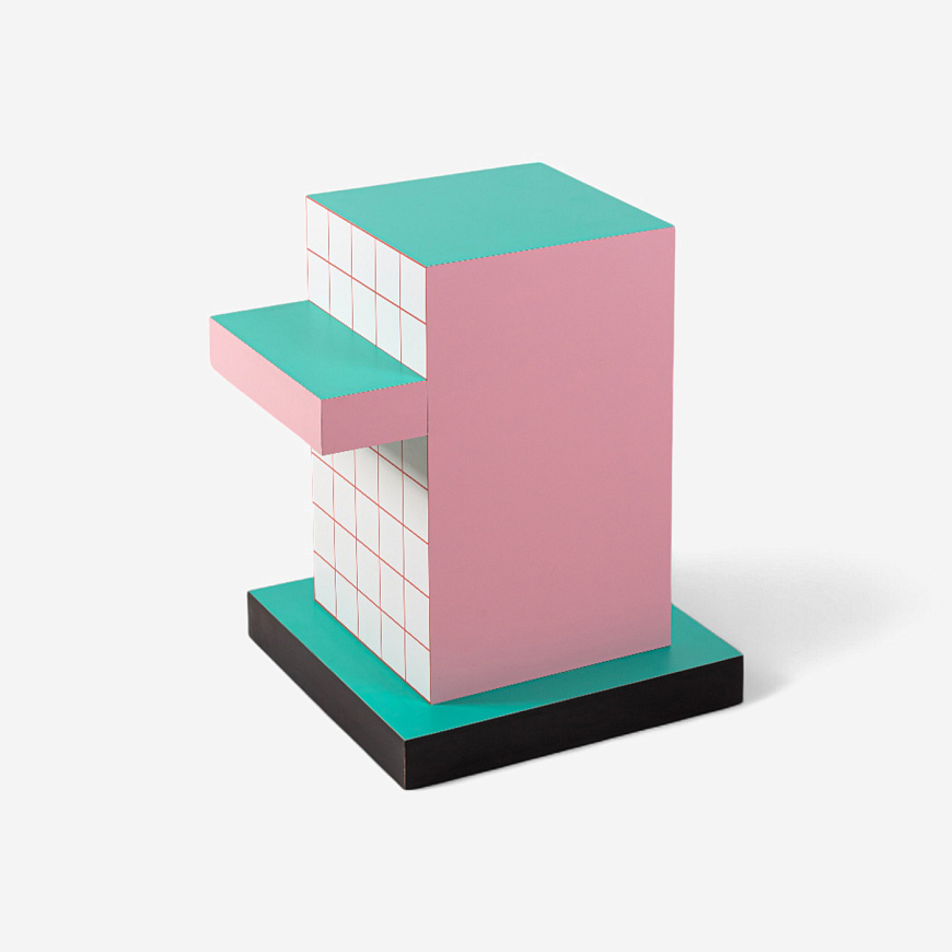 Приставной столик Supersidetable Red Grid, Seletti
