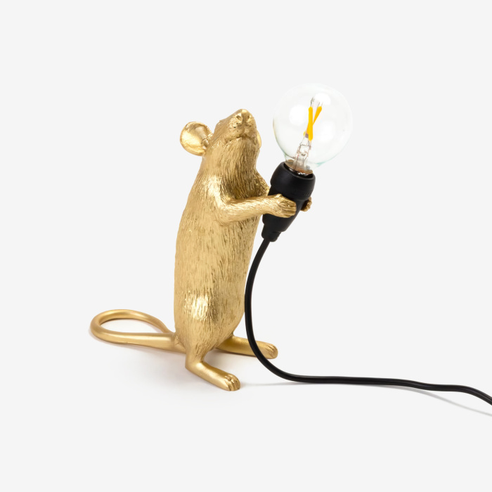 Настольный светильник Mouse Lamp Step Gold, Seletti