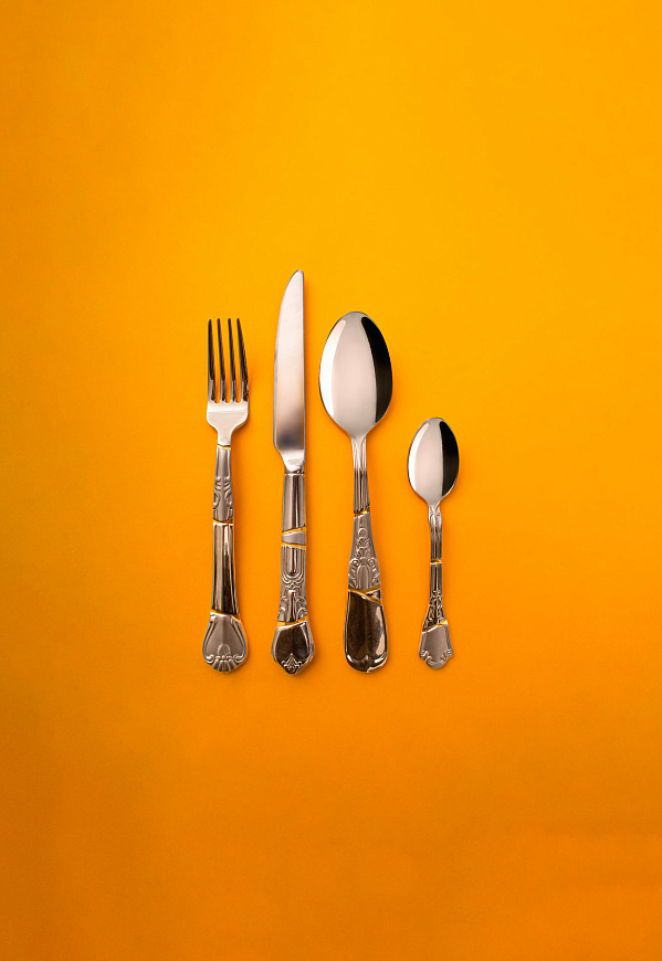 Набор из 4-х столовых приборов Kintsugi Cutlery, Seletti
