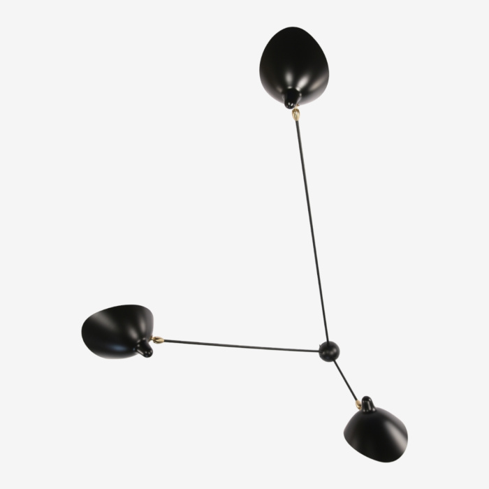 Бра Three-Arm Fixed Spider Wall Lamp, Serge Mouille