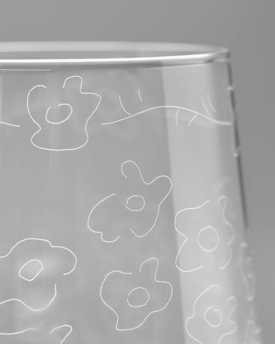 Стакан Glass Dark Viola Midnight Flowers, Serax
