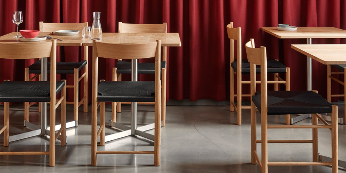 Стул без подлокотников F Chair, Brdr. Krüger