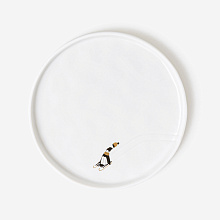 Тарелка Snowy Day small plate — Golden skates, Räder