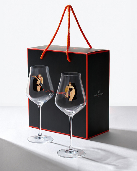 Набор бокалов для вина Прохладный эротизм, Masha Yankovskaya