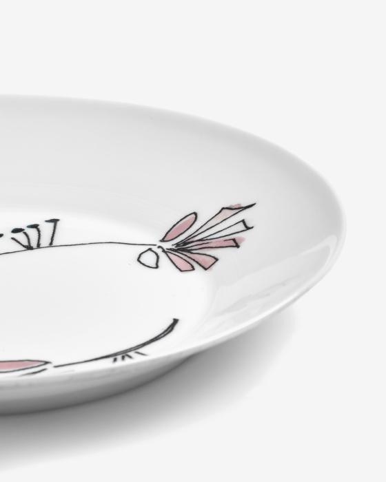 Набор из 2-х глубоких тарелок Deep Plate L Fiore Rosa Midnight Flowers by Marni, Serax