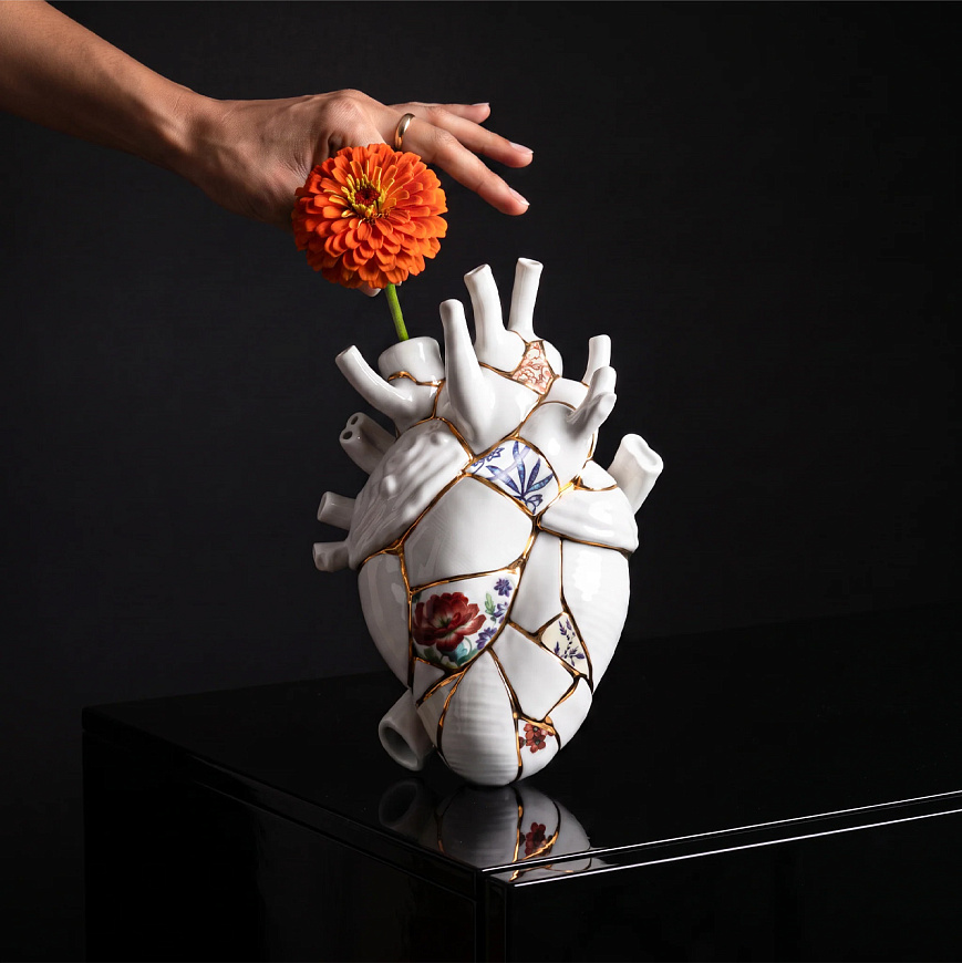 Ваза Love in Bloom Kintsugi, Seletti