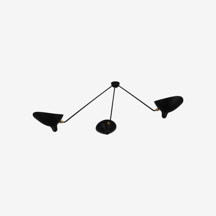 Подвесной светильник Three-Arm Spider Ceiling Lamp, Serge Mouille