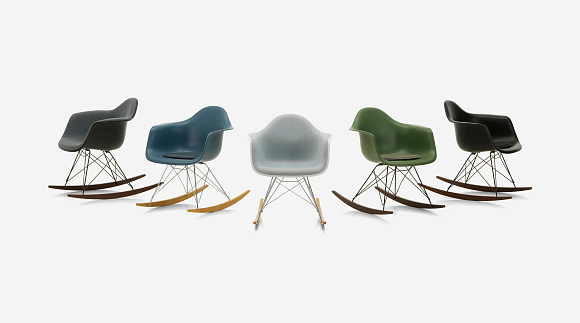 Кресло-качалка Eames Plastic Armchair RE RAR, Vitra