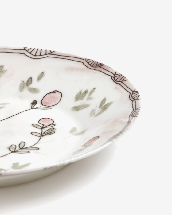 Набор из 2-х глубоких тарелок Deep Plate Mirtillo Nude Midnight Flowers by Marni, Serax
