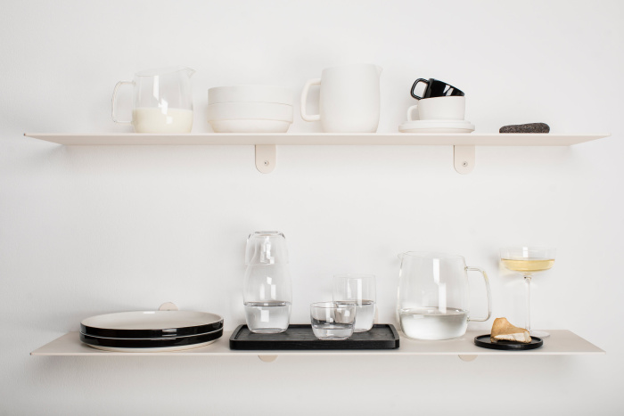 Набор из 4-х тарелок Plate Low Black Glazed Passe-Partout by Vincent Van Duysen, Serax