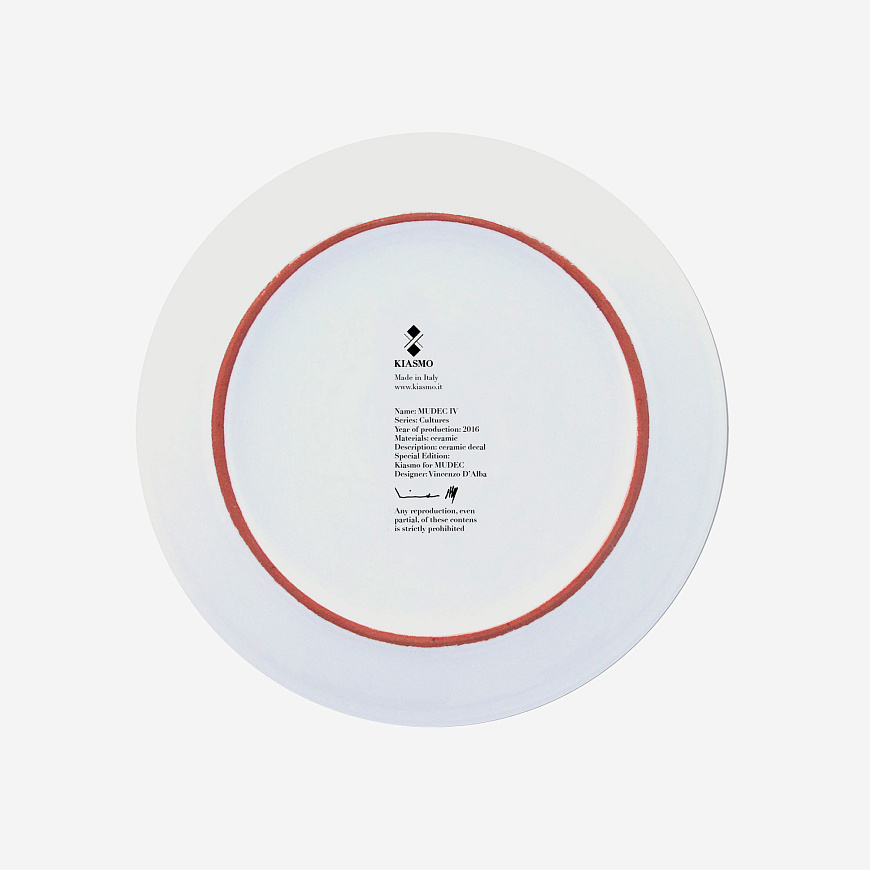 Декоративная тарелка Mudec IV|Cultures Ø 27, Kiasmo