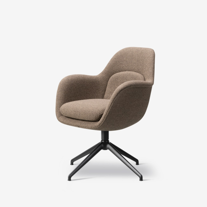 Обеденное кресло Swoon Dining Armchair Swivel Base, Fredericia