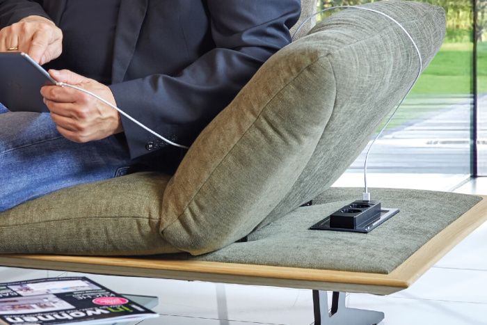 Врезной блок розеток Backflip USB C, EVOline