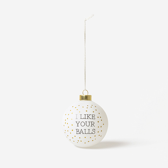 Ёлочная игрушка I like your balls, Räder