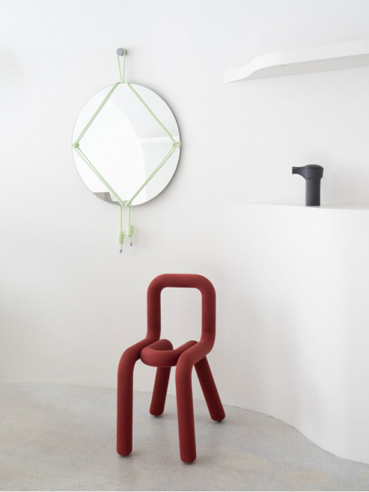 Круглое зеркало Shibari Round, Moustache