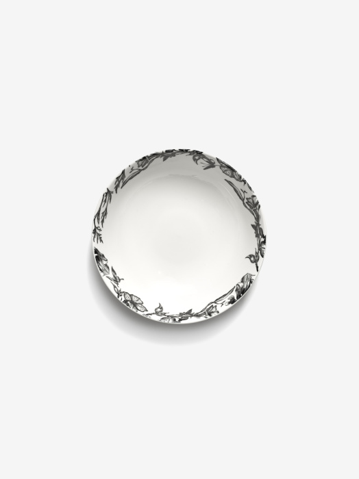 Чаша Bowl low enchanted garden white-black Unity, Serax