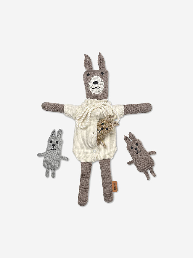 Набор детских игрушек Lee Merino Rabbit Family, Ferm Living