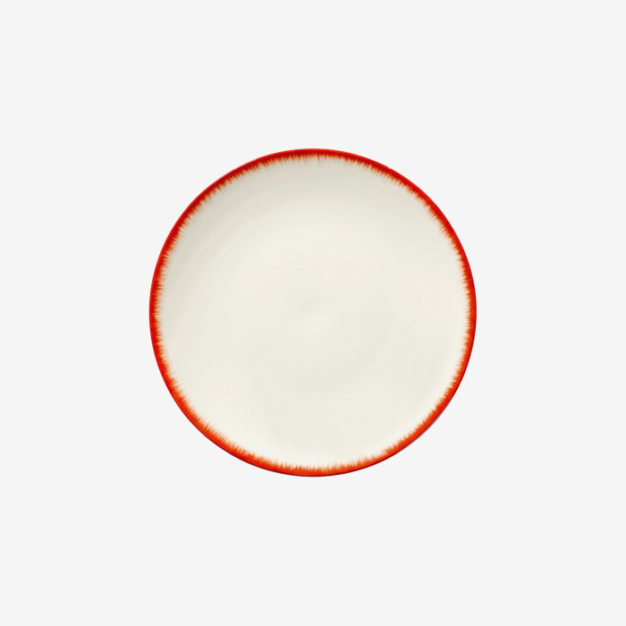 Блюдце Plate, 17.5, Dé Off-White/Red by Ann Demeulemeester, Serax
