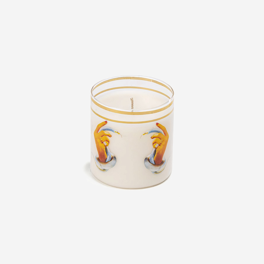 Свеча Glass Candle Hands with Snakes, Seletti