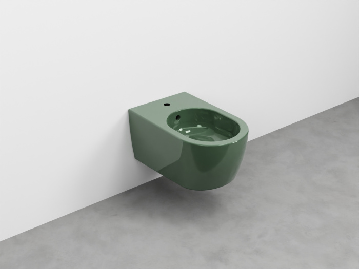 Подвесное биде Smile New Wall-Hung One Hole Bidet, Cielo