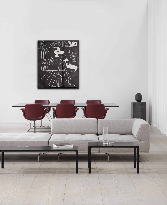 Журнальный столик Piloti Alu Table, Fredericia