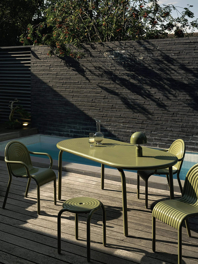 Уличный табурет Groove Moss, Tom Dixon