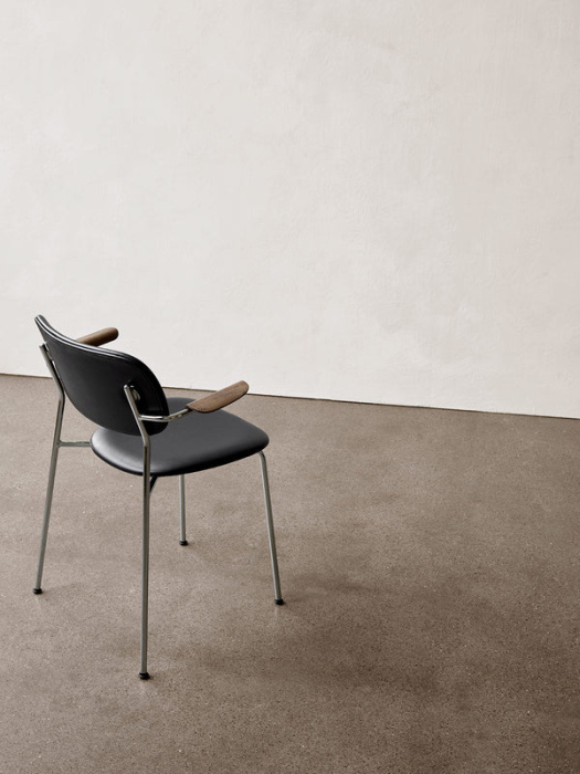 Стул с подлокотником без обивки Co Dining Chair, with armrest, Chrome, Audo Copenhagen (ex. Menu)