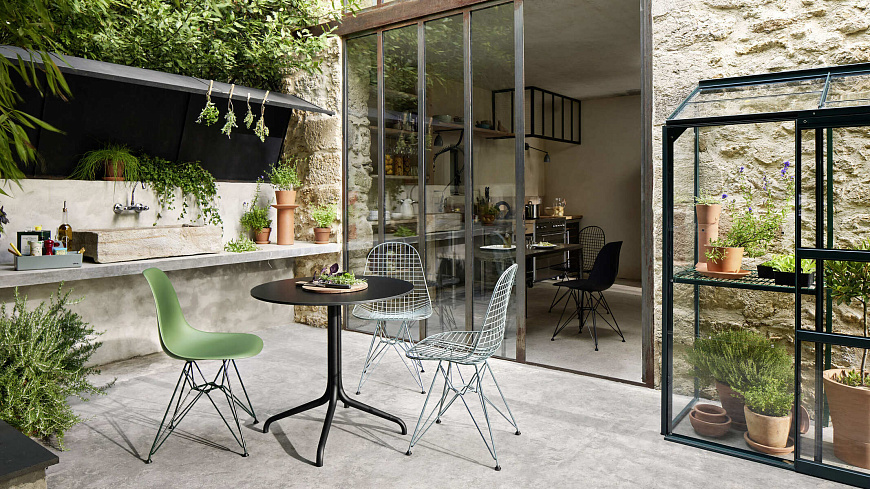 Стул Wire Chair DKR, Vitra