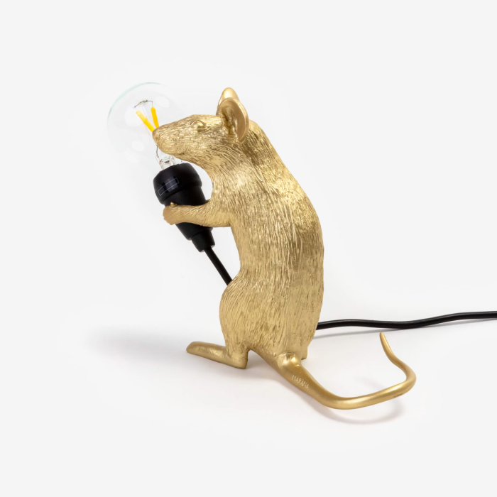 Настольный светильник Mouse Lamp Mac Gold, Seletti