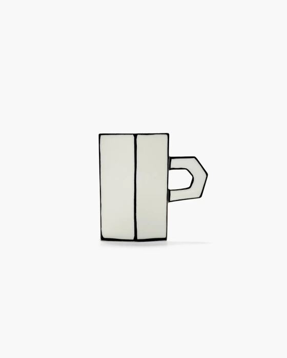 Чашка для эспрессо Double espresso cup white-black Carte Blanche, Serax