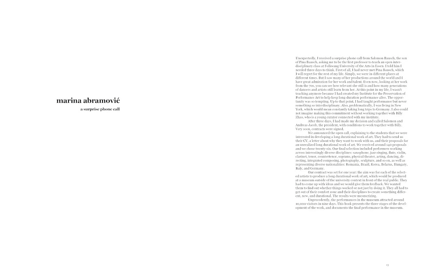 Книга Free Interdisciplinary Performance Lab. Marina Abramovic, Hatje Cantz