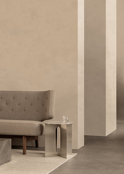 Стальной приставной столик Androgyne Side Table, Steel Base, Audo Copenhagen (ex. Menu)