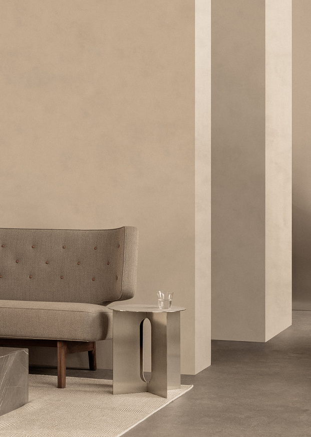 Стальной приставной столик Androgyne Side Table, Steel Base, Audo Copenhagen (ex. Menu)