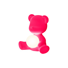 Настольная лампа Teddy Girl Velvet Fuxia, Qeeboo