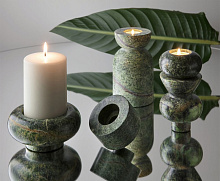 Подсвечник Stone Stacking green, Tom Dixon