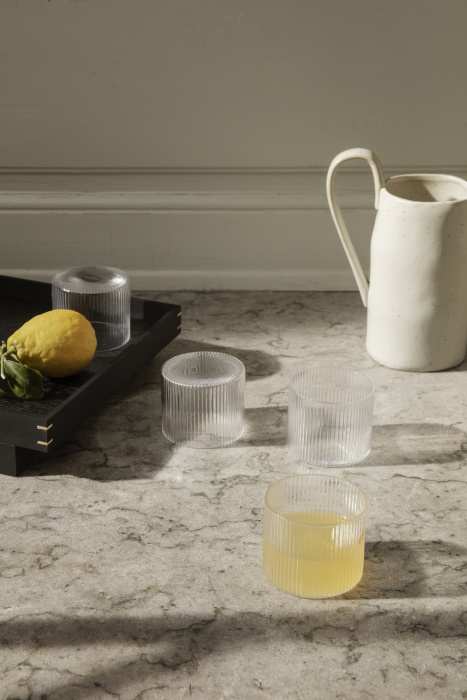 Набор из 4 стаканов Ripple Low Glasses, Ferm Living