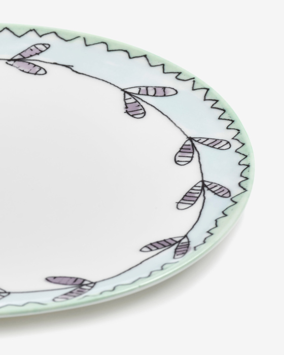 Набор из 2-х тарелок Plate Blossom Milk Midnight Flowers by Marni, Serax