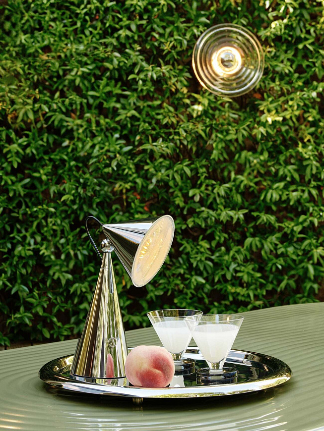 Настольная лампа Pose Portable Silver, Tom Dixon